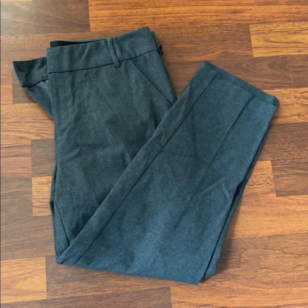 Gray stretchy dress pants